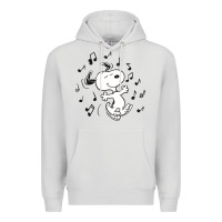 Dove Grey dancing dog Premium Hoodie - DesigneFamous