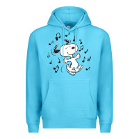 Ocean Blue dancing dog Premium Hoodie - DesigneFamous