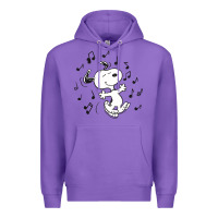 Purple dancing dog Premium Hoodie - DesigneFamous