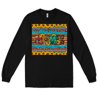 Black western home wind wheel sunflowers Long Sleeve Tee - Artiststas