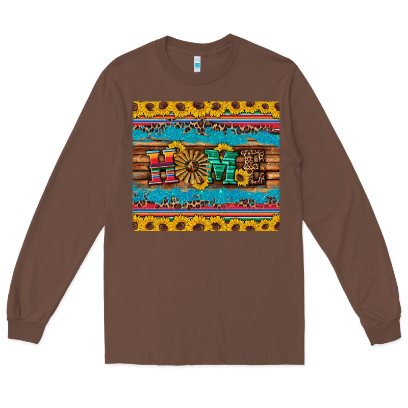 Western Home Wind Wheel Sunflowers Long Sleeve Tee by Artiststas | Teevron