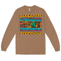 Toasted Coconut western home wind wheel sunflowers Long Sleeve Tee - Artiststas