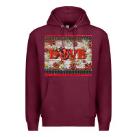 Burgundy love ladybug Premium Hoodie - BarkalooDesign