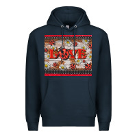 Navy love ladybug Premium Hoodie - BarkalooDesign