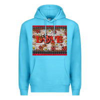Ocean Blue love ladybug Premium Hoodie - BarkalooDesign