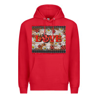 Red love ladybug Premium Hoodie - BarkalooDesign