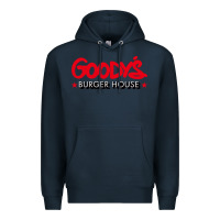 Navy goody's burger house Premium Hoodie - DesigneFamous