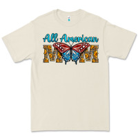 Bone All American Mom Butterfly Premium Tee - LillyAllenDesigns