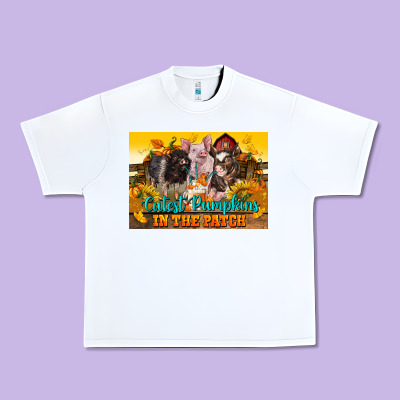 Cutest Pumpkin In The Patch Pig Urban Heavy Tee Designed By Lillyallendesigns