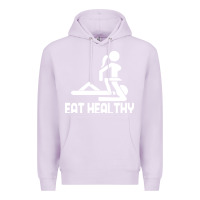 Lilac eat healthy Premium Hoodie - DesigneFamous
