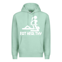 Seafoam eat healthy Premium Hoodie - DesigneFamous