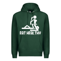 Sports Green eat healthy Premium Hoodie - DesigneFamous