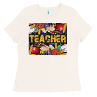 Bone Western Teacher Black And Glitter Ladies Tee - LillyAllenDesigns