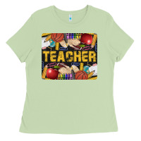 Matcha Western Teacher Black And Glitter Ladies Tee - LillyAllenDesigns