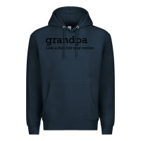Navy grandpa Premium Hoodie - DesigneFamous