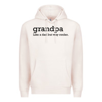 Pale Pink grandpa Premium Hoodie - DesigneFamous