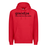 Red grandpa Premium Hoodie - DesigneFamous