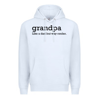 White grandpa Premium Hoodie - DesigneFamous