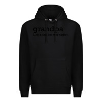 Black grandpa Premium Hoodie - DesigneFamous