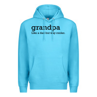 Ocean Blue grandpa Premium Hoodie - DesigneFamous