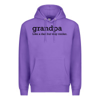 Purple grandpa Premium Hoodie - DesigneFamous