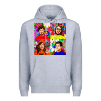 Heather Grey workaholics Premium Hoodie - DesigneFamous