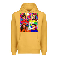 Mustard workaholics Premium Hoodie - DesigneFamous