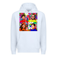 White workaholics Premium Hoodie - DesigneFamous