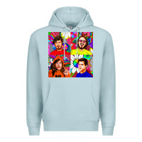 Blue Mist workaholics Premium Hoodie - DesigneFamous