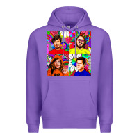 Purple workaholics Premium Hoodie - DesigneFamous