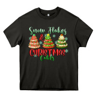 Asphalt snow flakes and christmas cakes Heavy Core Tee - FaDigitalArtStudio