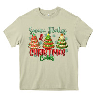 Mossy snow flakes and christmas cakes Heavy Core Tee - FaDigitalArtStudio