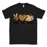 Black peace love coffee Classic Tee - BarkalooDesign