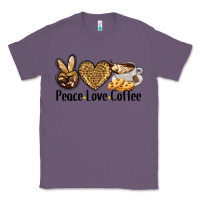 Lavender peace love coffee Classic Tee - BarkalooDesign
