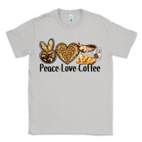 Moon Dust peace love coffee Classic Tee - BarkalooDesign