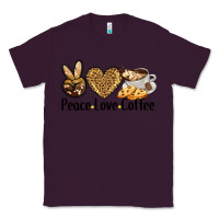 Plum peace love coffee Classic Tee - BarkalooDesign