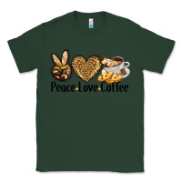 Sports Green peace love coffee Classic Tee - BarkalooDesign