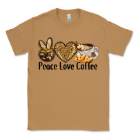Toasted Coconut peace love coffee Classic Tee - BarkalooDesign