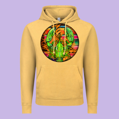 Lobster Vintage Hoodie Designed By Barkaloodesign