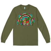 Army Green mexican pinata rainbow Long Sleeve Tee - Artiststas