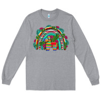 Heather Grey mexican pinata rainbow Long Sleeve Tee - Artiststas