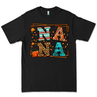 Black Fall Autumn Leopard Nana Premium Tee - LillyAllenDesigns