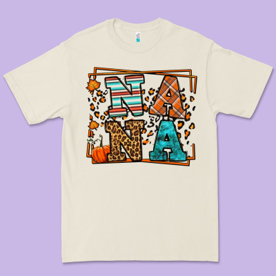 Fall Autumn Leopard Nana Premium Tee Designed By Lillyallendesigns