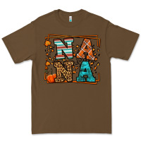 Cacao Fall Autumn Leopard Nana Premium Tee - LillyAllenDesigns