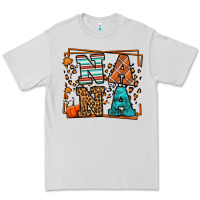 Dove Grey Fall Autumn Leopard Nana Premium Tee - LillyAllenDesigns