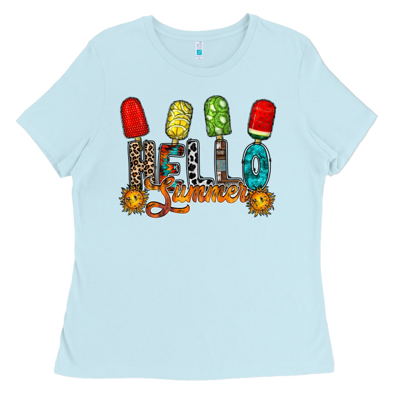 Hello Summer Ladies Tee by RacoonDesign | Teevron