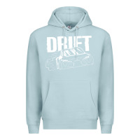 Blue Mist Supra Drift Premium Hoodie - DesigneFamous