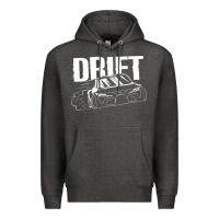 Charcoal Heather Supra Drift Premium Hoodie - DesigneFamous