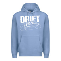 Colony Blue Supra Drift Premium Hoodie - DesigneFamous
