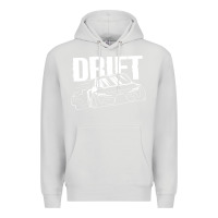 Dove Grey Supra Drift Premium Hoodie - DesigneFamous